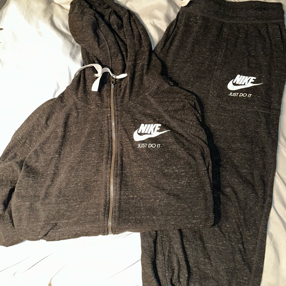 Nike Charcoal Hoodie and Joggers Set